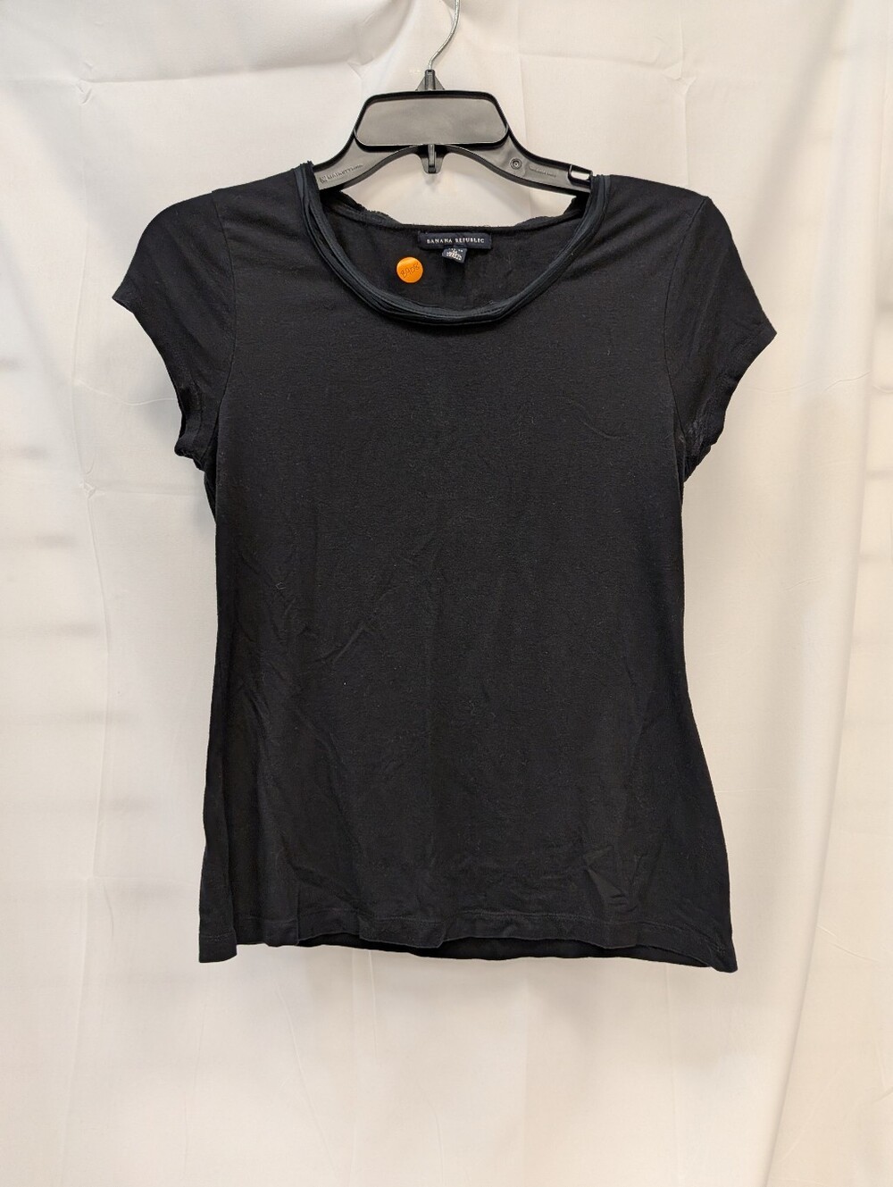 Banana Republic Black Short Sleeve Crewneck Tee